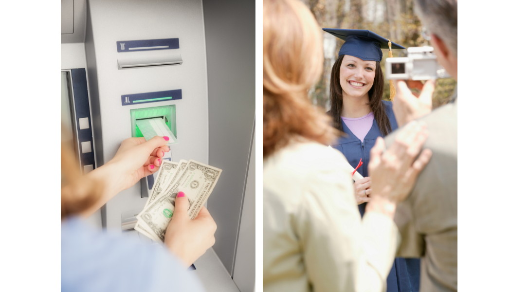 Student graduating from high school.