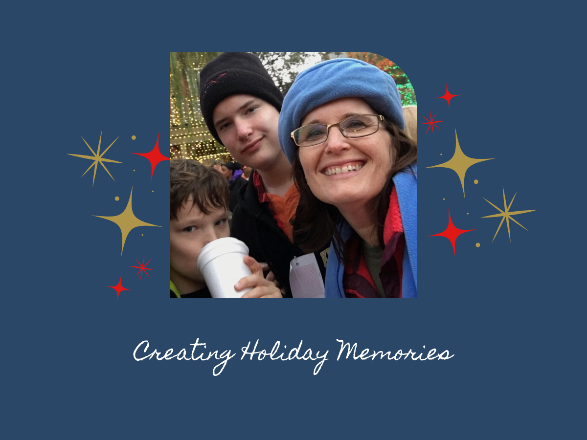 Laurie with her two boys